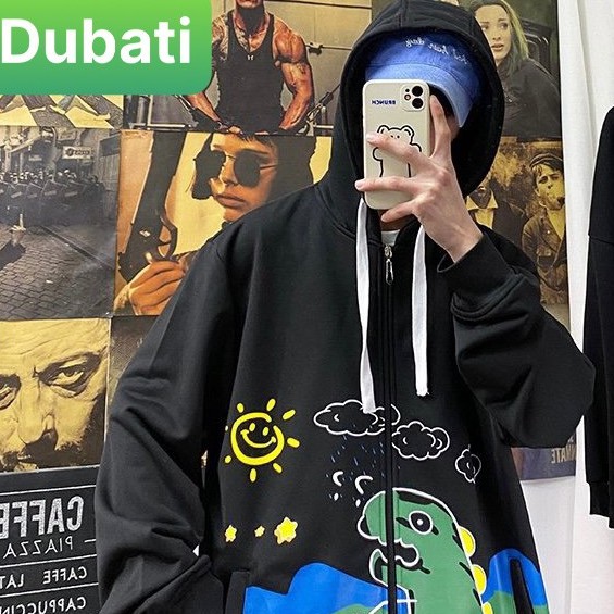 ÁO HOODIE, ÁO NỈ KHÙNG LONG DÂY KÉO PHONG CÁCH UNISEX - DUBATI FASHION