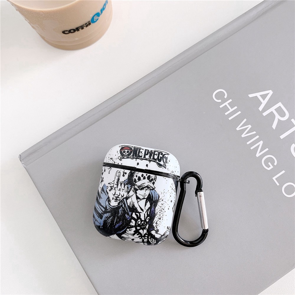 Vỏ Bảo Vệ Hộp Sạc Tai Nghe Airpods Pro Airpods 3 gen3 Airpods 2 Bằng Silicon Hình One Piece Trafalgar Law & Portgas · D · Ace Ốp