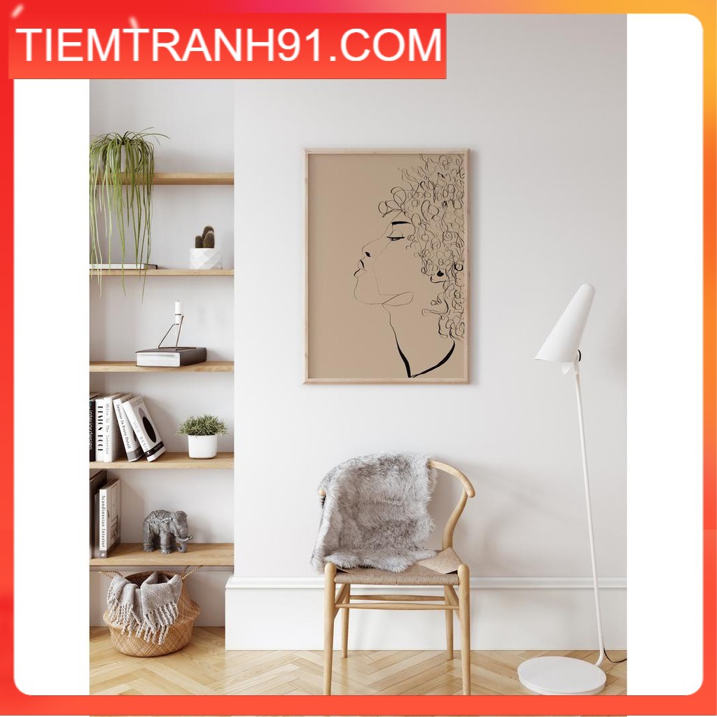 Tranh treo tường | Line art-Female Line Art Print 45 , tranh canvas giá rẻ