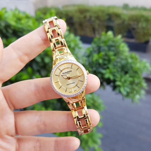 Đồng hồ nữ SUNRISE 9976AA full hộp thẻ chính hãng, kính Sapphire chống xước, chống nước tốt