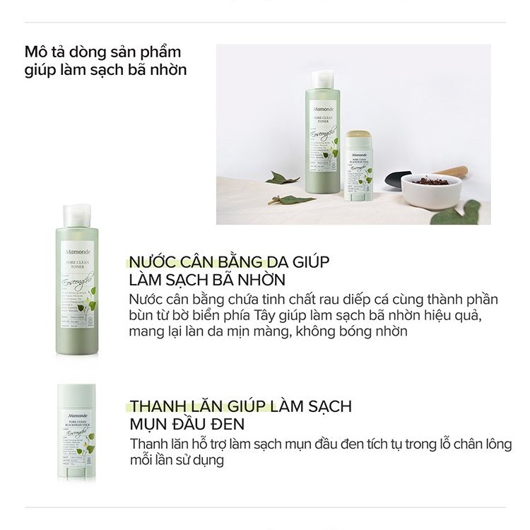 Mamonde, Thanh Lăn Mụn Đầu Đen Mamonde Pore Clean Stick 18g