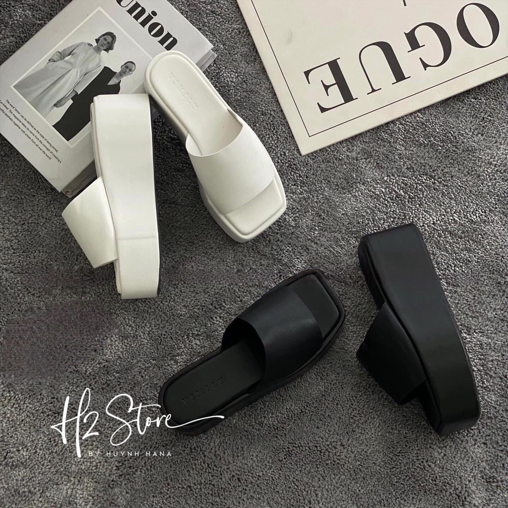 DÉP TRẮNG ĐEN QUAI NGANG 5P