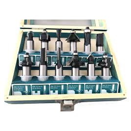 1/4&quot; (6.3mm) Bộ mũi phay gỗ  12 chi tiết Total TACSR0104121