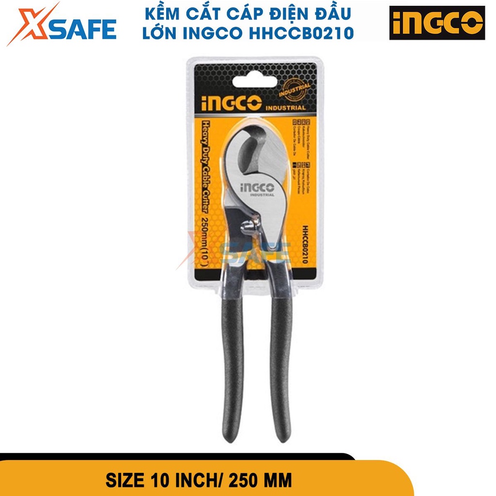 Kìm cắt cáp điện đầu lớn INGCO HHCCB0210 kềm 10 inch/250mm cắt cáp đồng, dây thép, dây kẽm...