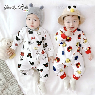 Bộ Đồ Yếm Cotton Dễ Thương Cho Trẻ Sơ Sinh 0-3 Tuổi