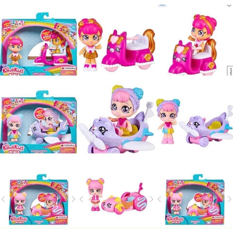 Set đồ chơi Kindi Kids búp bê chạy xe