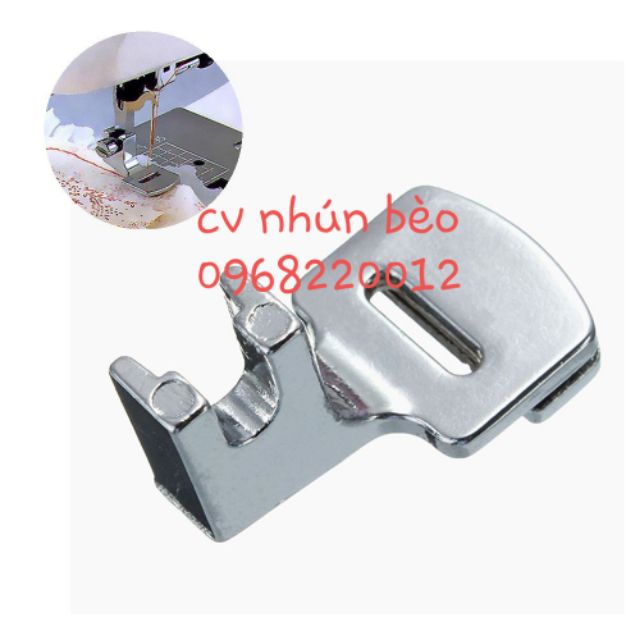 Chân vịt nhún bèo ( 1 lớp thẳng và 1 lớp nhún bèo ) máy may gia đình