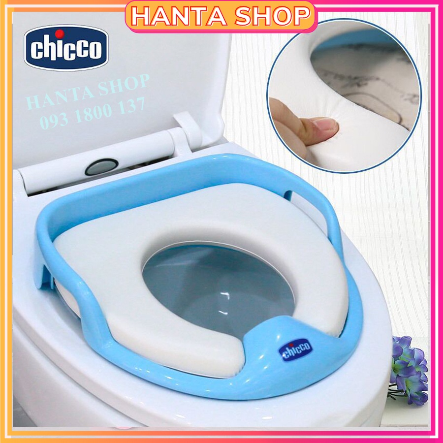 Bệ thu nhỏ bồn cầu Chicco cho bé - bệ ngồi toilet chicco trẻ nhỏ