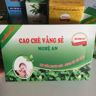 Cao chè vằng hộp 30 miếng
