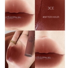 (Auth, tem hidden tag) Son 3CE Velvet Lip Tint #Bitter Hour Màu Nâu Cacao