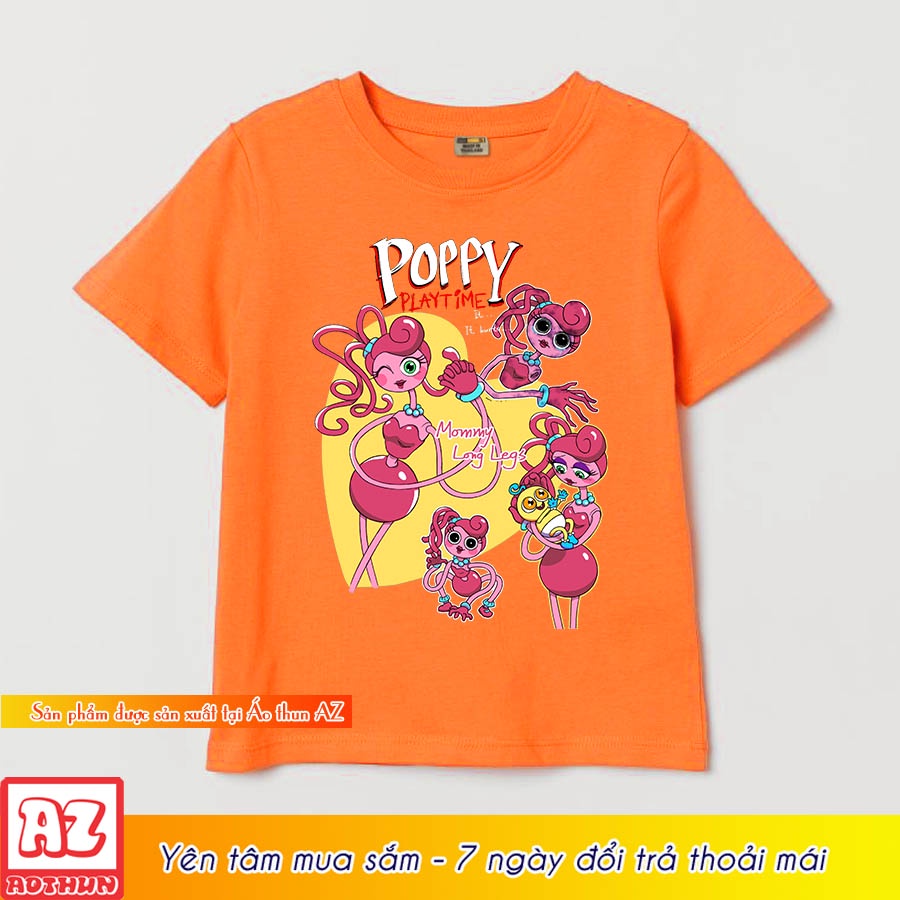 Áo thun trẻ em in hình mommy long legs Poppy Playtime M3137