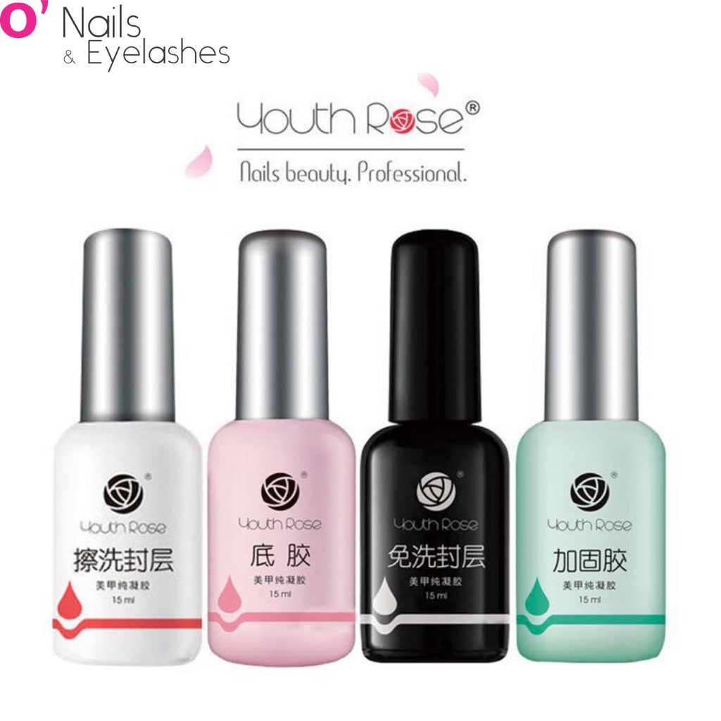 𝐁𝐚𝐬𝐞 𝐭𝐨𝐩 𝐡𝐨𝐚 𝐡𝐨̂̀𝐧𝐠 𝐘𝐨𝐮𝐭𝐡 𝐑𝐨𝐬𝐞 𝐜𝐡𝐢́𝐧𝐡 𝐡𝐚̃𝐧𝐠 - gel liên kết top phủ bóng cứng móng chuyên dụng cho dân làm móng