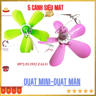 Qoạt màn qoạt trần mini 5 cành siêu mát  hàng đẹp