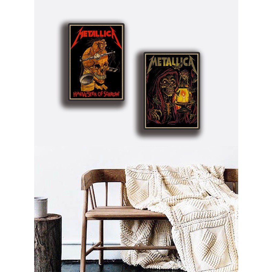 Áp dụng áp phích treo tường ban nhạc rock metallica cổ điển chất lượng cao