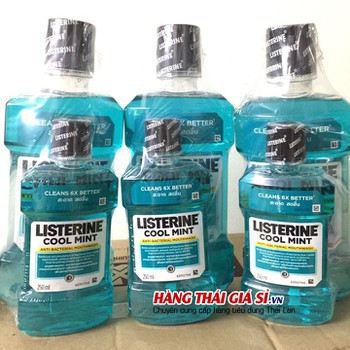 Combo 2 Chai Nước Súc Miệng Listerine Thái Lan 250ml Và 750ml