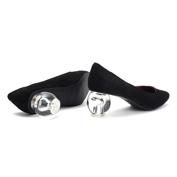 Giày Cao Gót Nữ JOTI Jamie 3293VN7 - Mũi Vuông Bít Gót Đế Trụ Vuông Cao 7cm Da Bò Thật - Mang Công Sở Dự Tiệc