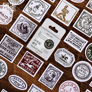 Set sticker TEM CỔ ĐIỂN RETRO 40-46 chiếc trang trí siêu xinh