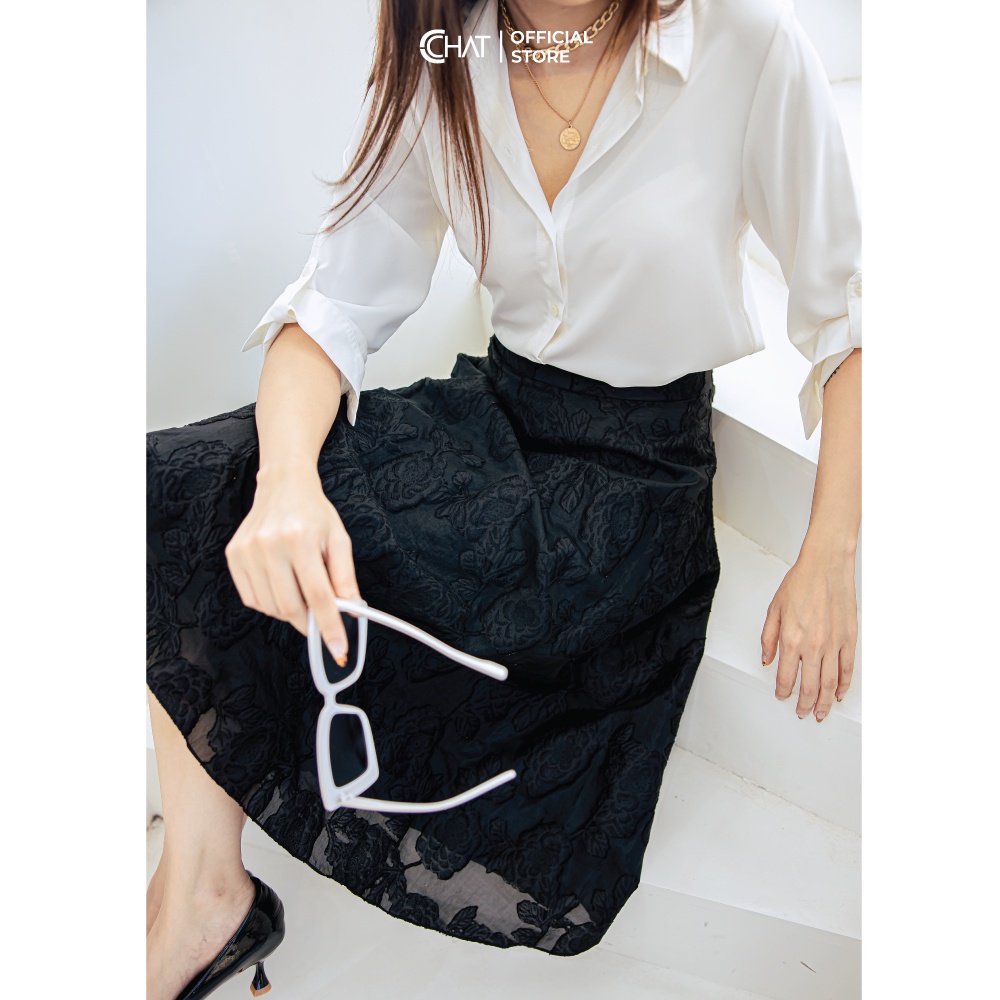 Chân váy oganza hoa nổi CCHAT | BigBuy360 - bigbuy360.vn