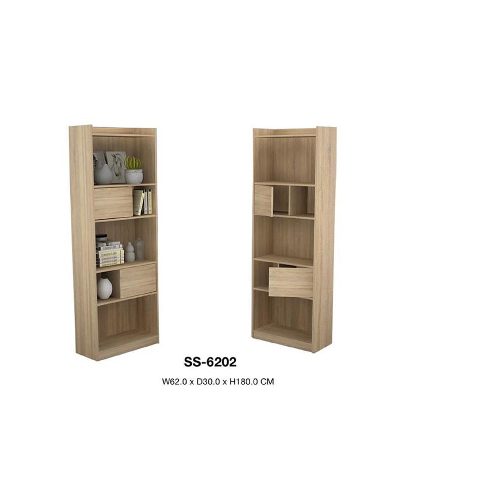 HomeBase ME LIVING Tủ cao bằng gỗ ép Thái Lan SUPRA W62XD30XH180cm màu gỗ sồi