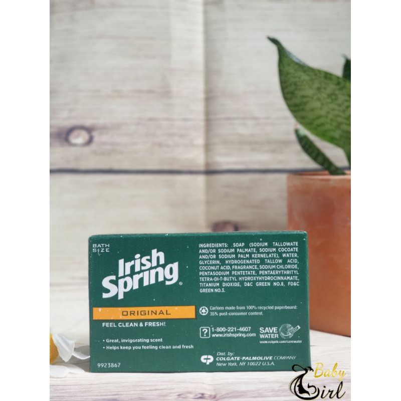 Xà phòng diệt khuẩn Irish Spring của Mỹ 105g