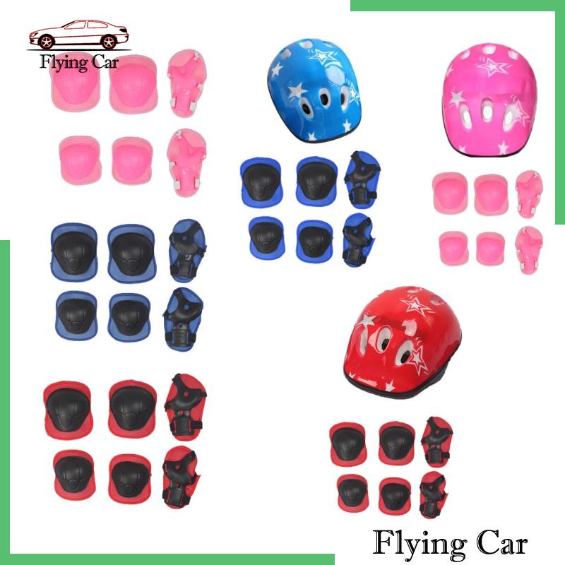 Set 6 Miếng Đệm Bảo Vệ Khuỷu Tay / Đầu Gối Cho Bé Khi Trượt Ván
