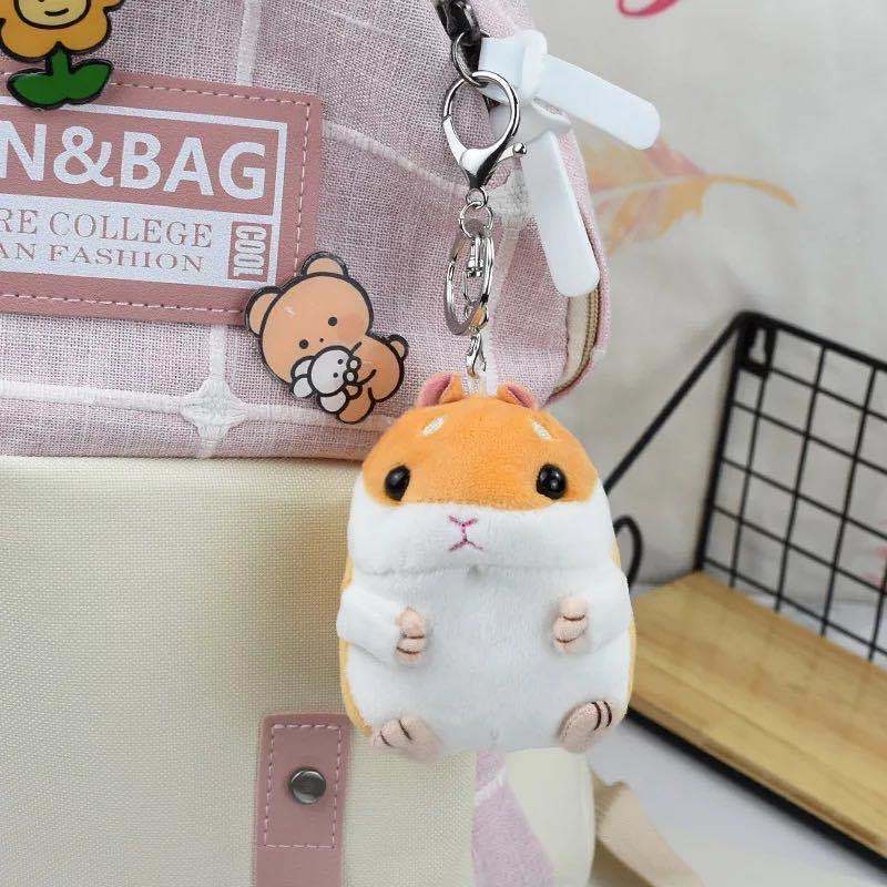 Móc Khóa Hình Chuột Hamster Nhồi Bông Đáng Yêu