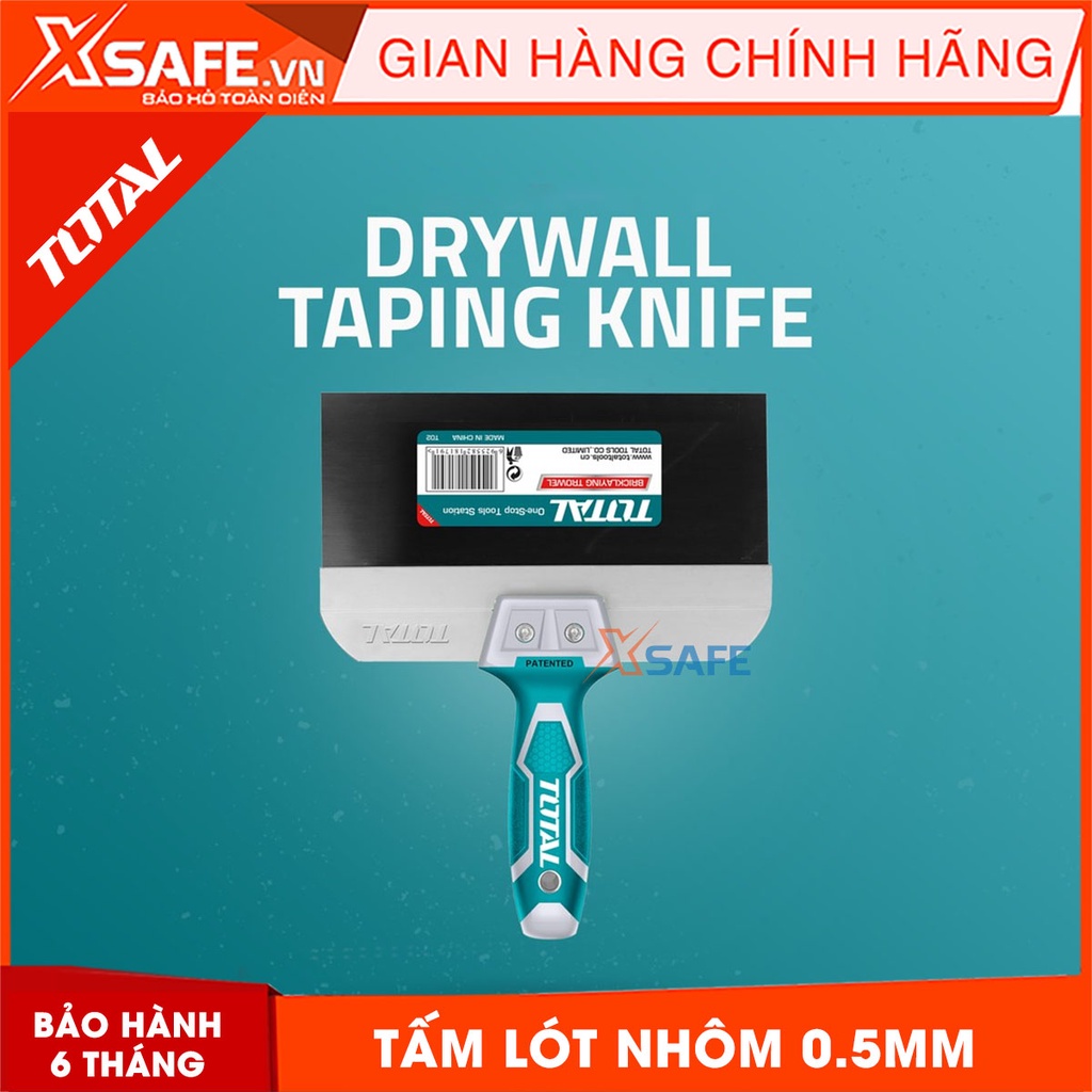 Dao cạo sơn TOTAL 8-10&quot; Bay sủi sơn, cạo sàn, cạo tường, đa chức năng hợp kim nhôm bền chắc, tay cầm chống trượt