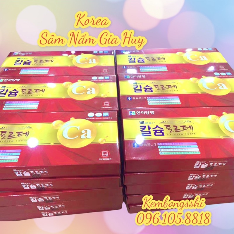 Viên Canxi Hanmi Hàn Quốc, Hộp đỏ 120 viên* 400gr