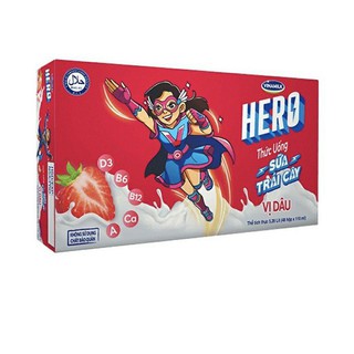 Thùng sữa hero vị dâu 110ml 48 hộp