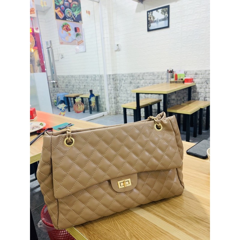 Túi xách trần trám size to hàng Quảng Châu siêu chất - vừa laptop 14inch trở xuống