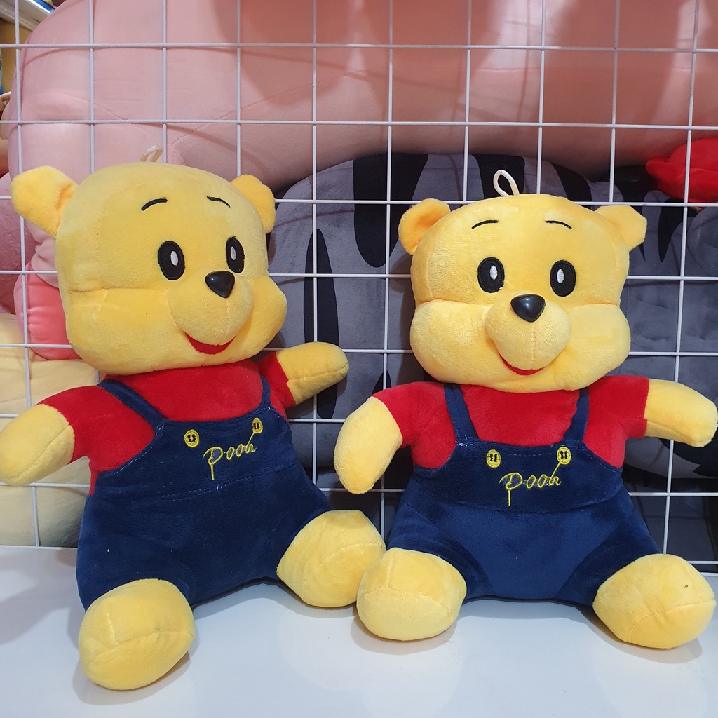 Gấu Pooh Áo Yếm 33 Cm Qùa Tặng ý Nghĩa