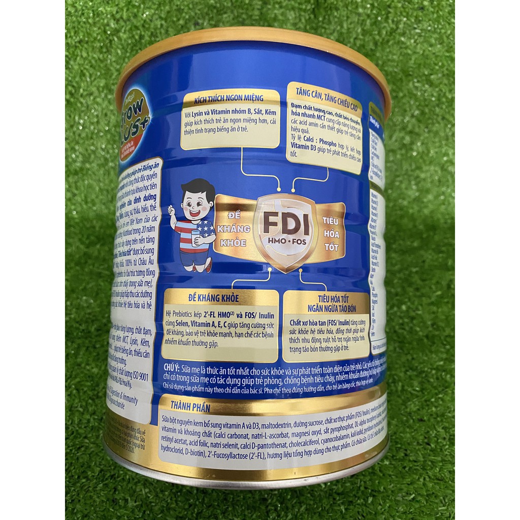 Sữa Bột Nutifood Grow Plus+ Xanh Hộp 1,5kg