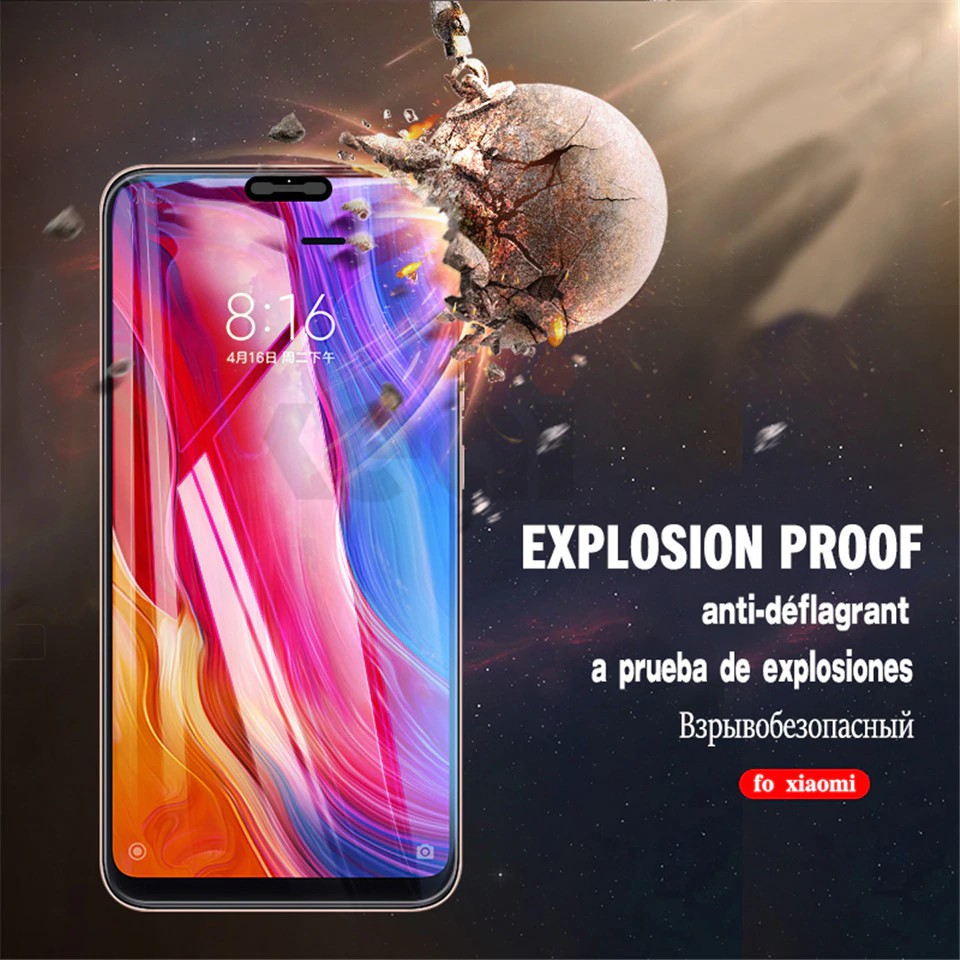 [Shopee Trợ Giá] Cường Lực 9D Full Màn Xiaomi Mi 8 - Mi 8 SE - Mi 8 Lite (Có Box + Giấy Lau)