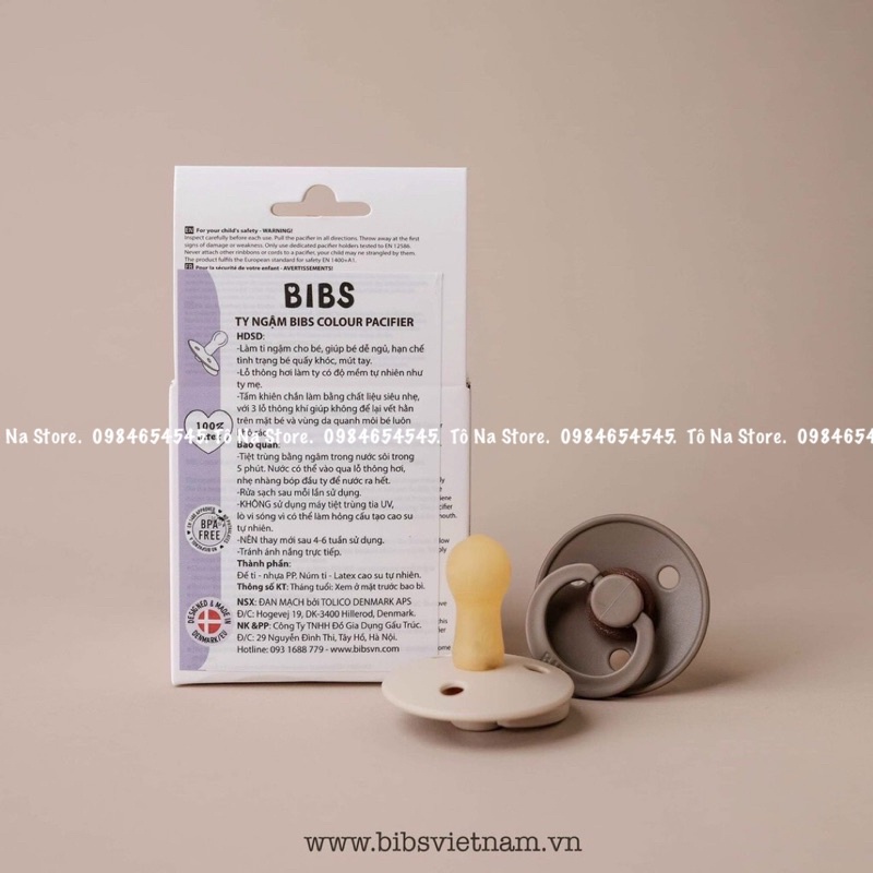 Ti giả Bibs Colour Đan Mạch tặng nắp trứng