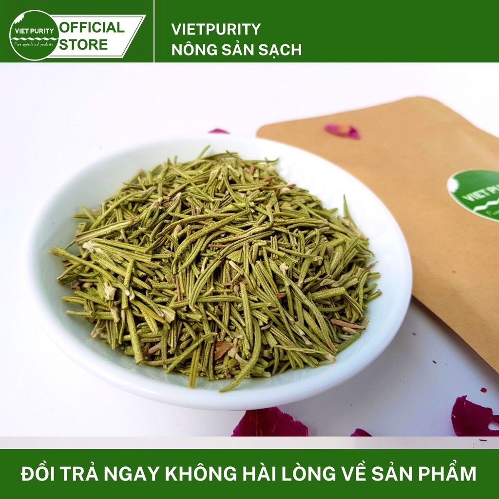 Lá hương thảo rosemary Vietpurity sấy khô 50g - Dùng làm trà, gia vị ướp