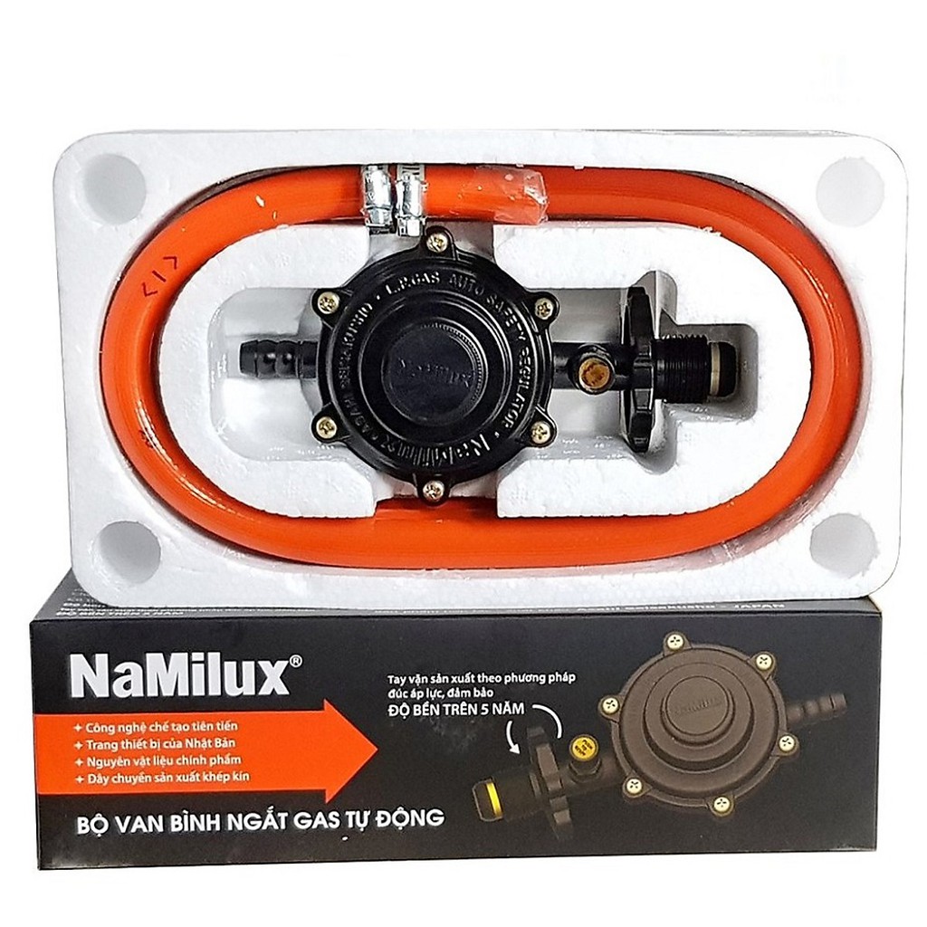 [Mã ELFLASH5 giảm 20K đơn 50K] BỘ VAN ĐIỀU ÁP NGẮT GAS TỰ ĐỘNG NAMILUX NA-345S-VN BẢO VỆ AN TOÀN ( LOẠI NGUYÊN BỘ )