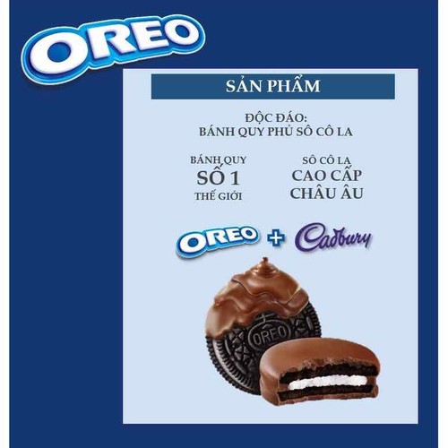 BÁNH OREO PHỦ SOCOLA CADBURY 150G