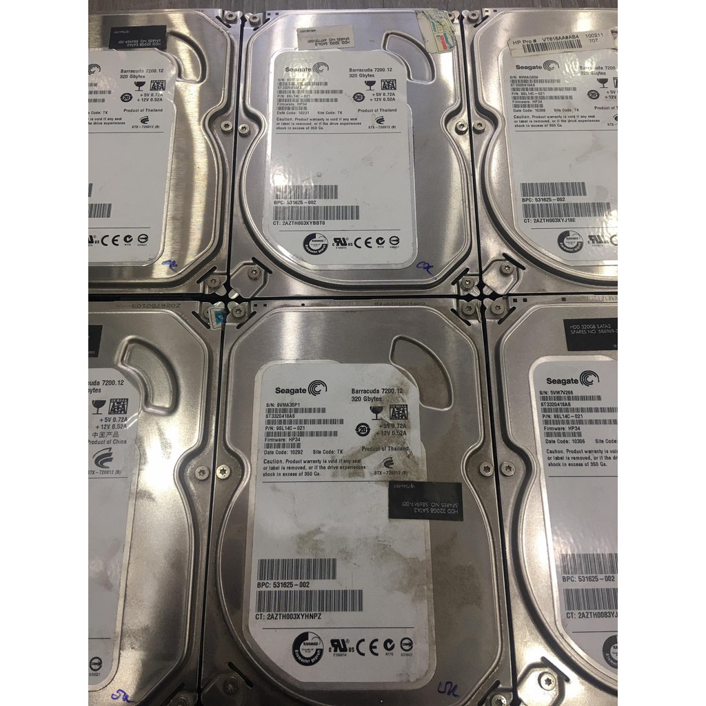 Ổ Cứng Pc Hdd 3.5 320GB 250GB 160GB Cũ