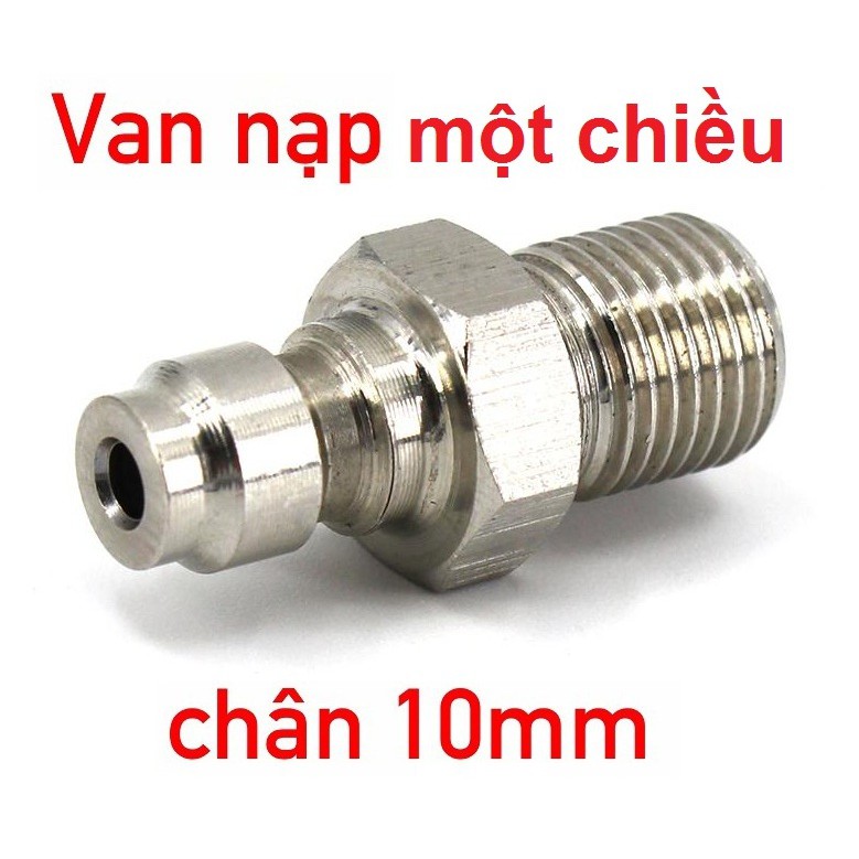 Van nạp một chiều chân 10 bơm cao áp, van nạp 1 chiều ren 10ly