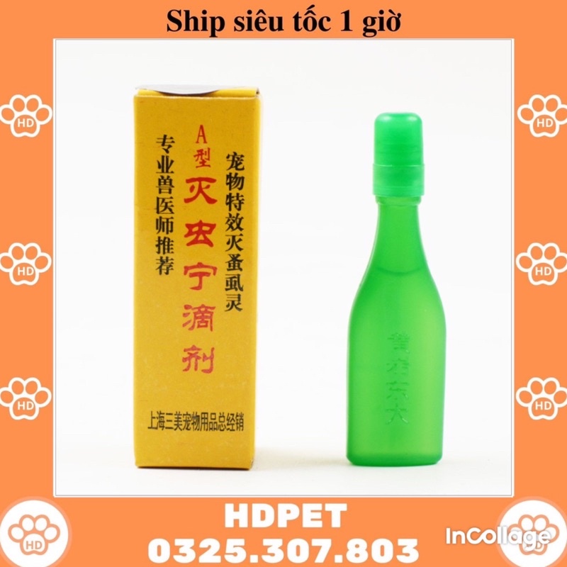 Nhỏ Gáy Ve Rận Bọ Chét Chó Mèo Hiệu Quả