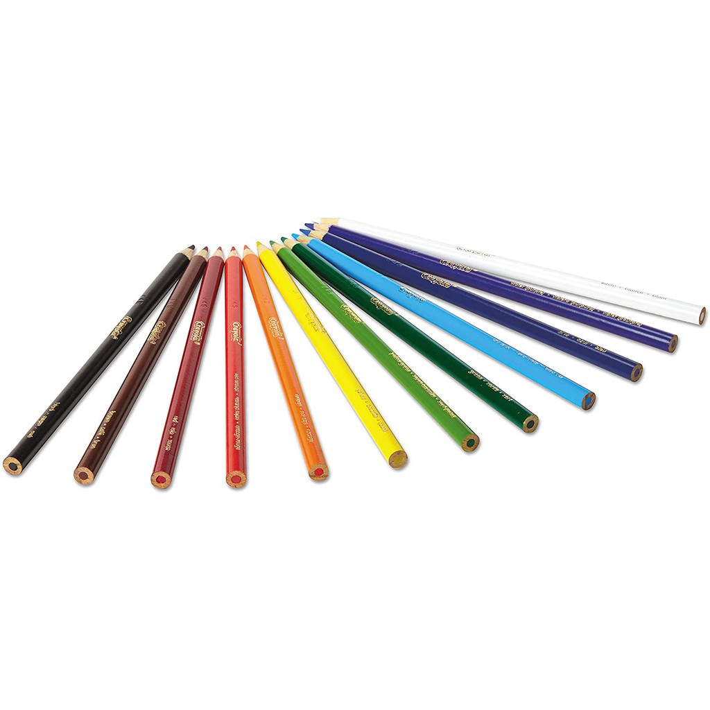 HỘP 12 BÚT CHÌ MÀU CHUỐT SẴN CRAYOLA COLORED PENCILS