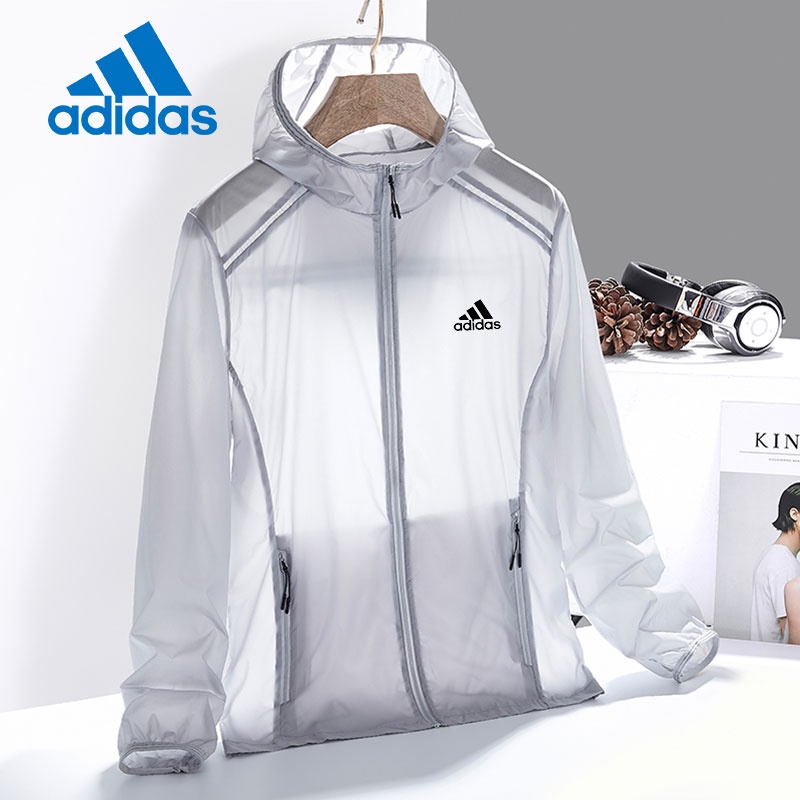 Áo Khoác Có Nón Adidas Chống Tia UV Nhanh Khô Thoáng Khí Cho Nam Và Nữ