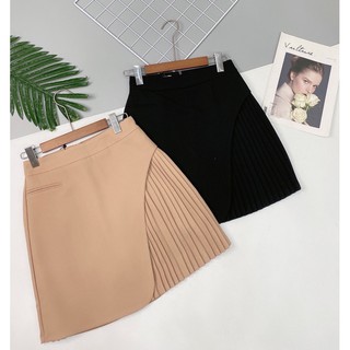 Chân váy ngắn bán xếp ly