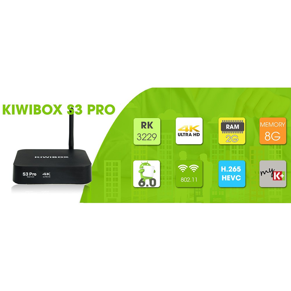 KiwiBox S3 Pro (2021)- Hàng chính hãng-Cấu hình mạnh- Ram 2GB