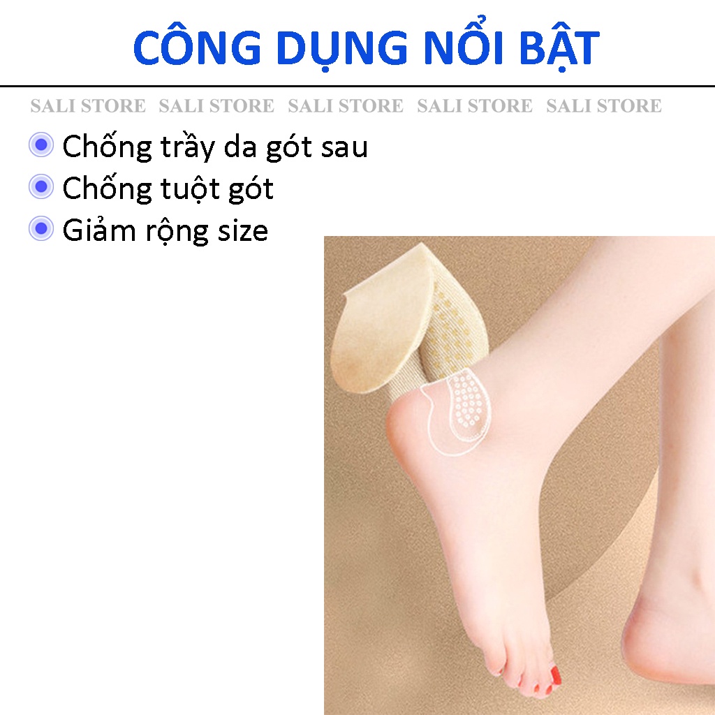 Miếng lót giày cao gót giảm size cho giày bị rộng, lót giày giúp chống tuột gót chân và trầy gót sau SALI BL021