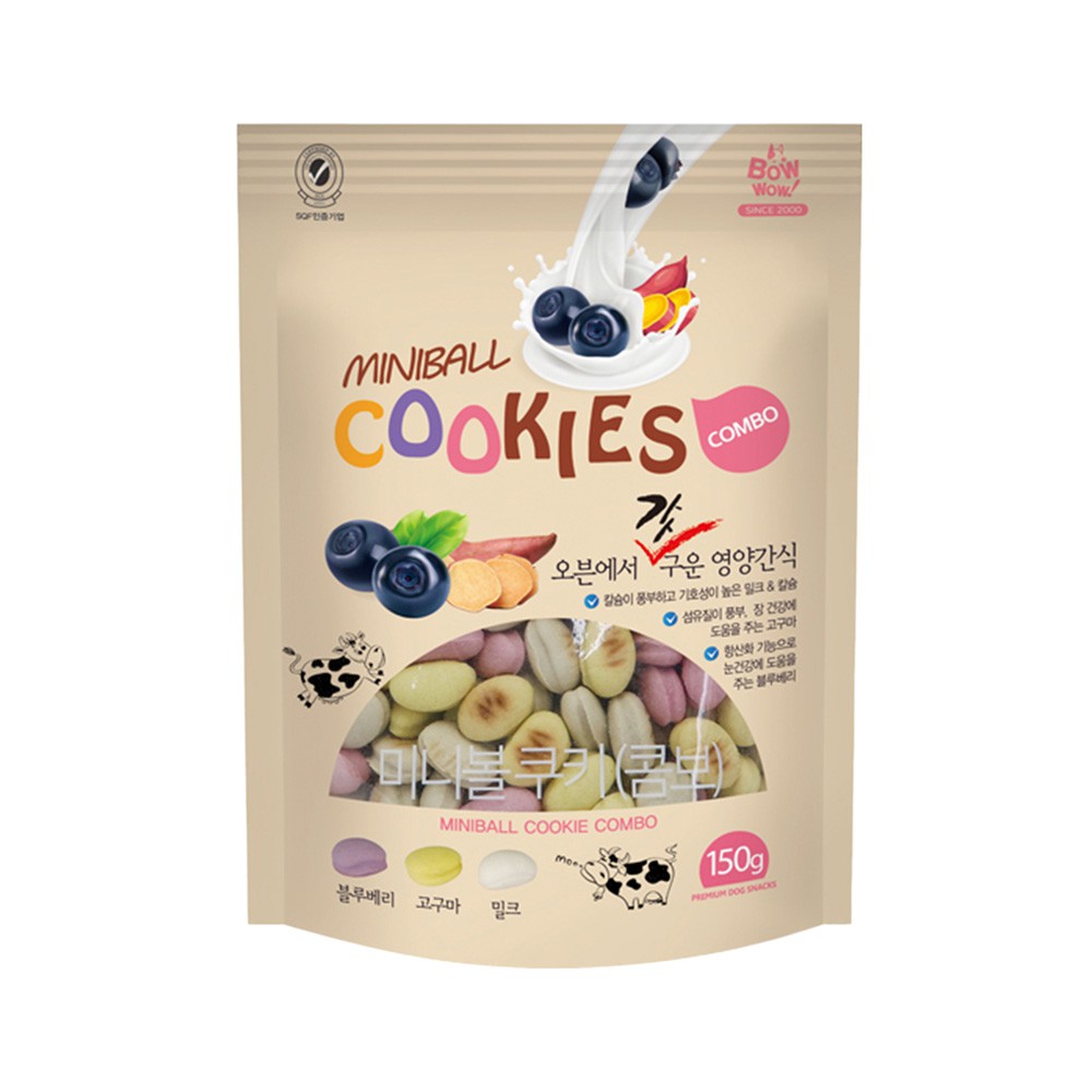 BÁNH COOKIES HỖN HỢP thích hợp với mọi giống chó 150gr