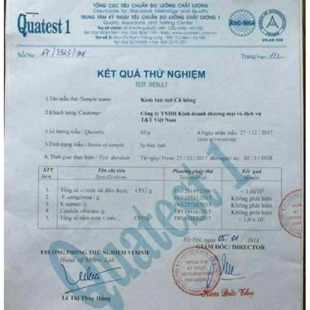 Kem tan mỡ Cô Bông 100% CHÍNH HÃNG