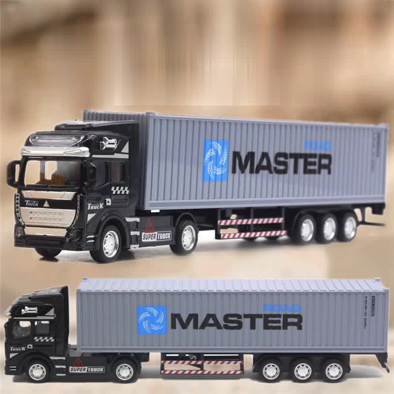 Xe Mô hình ô tô Container Đầu Kéo Đồ Chơi Cỡ Lớn Bằng Kim Loại Sắt Giá Rẻ Cho Bé Tỷ Lệ 1:48