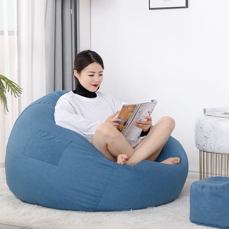 Ghế sofa lười hạt xốp tatami phòng khách đơn căn hộ nhỏ phòng ngủ phòng ngủ net màu đỏ ghế thư giãn ban công ghế lười