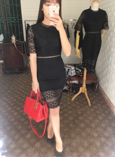 Váy ren body